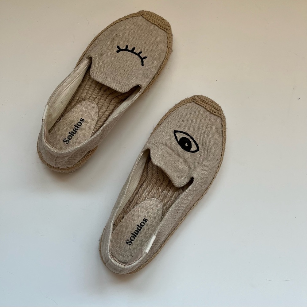 Soludos Winking Eye Espadrille Flats